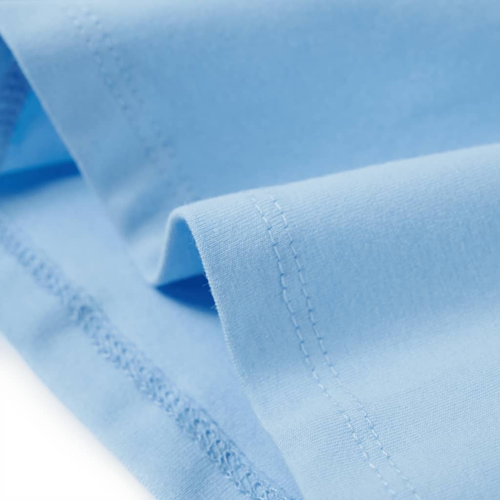 Tricou pentru copii cu mâneci scurte, albastru deschis, 104 GartenMobel Dekor