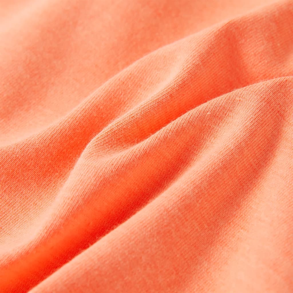 Tricou pentru copii cu mâneci scurte, portocaliu neon, 92 GartenMobel Dekor