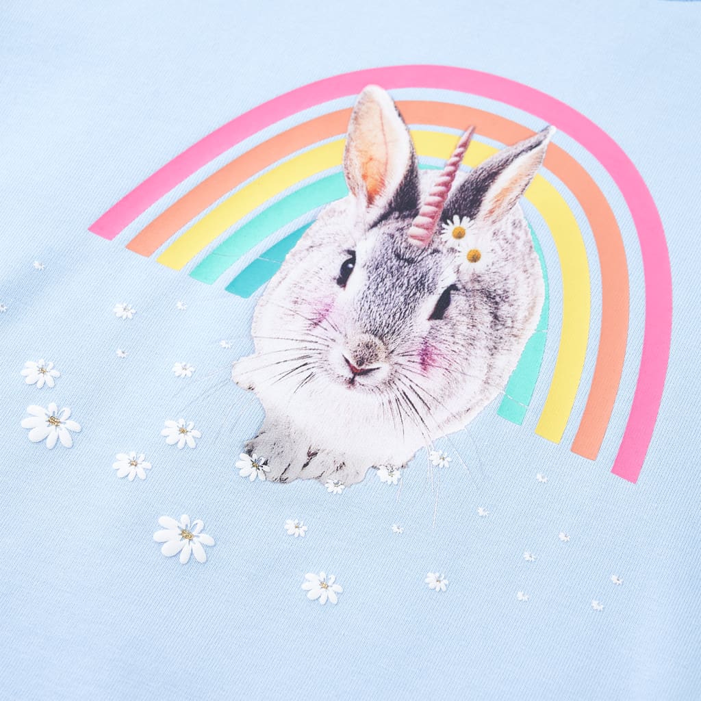 Bluzon pentru copii, albastru deschis, 92 GartenMobel Dekor