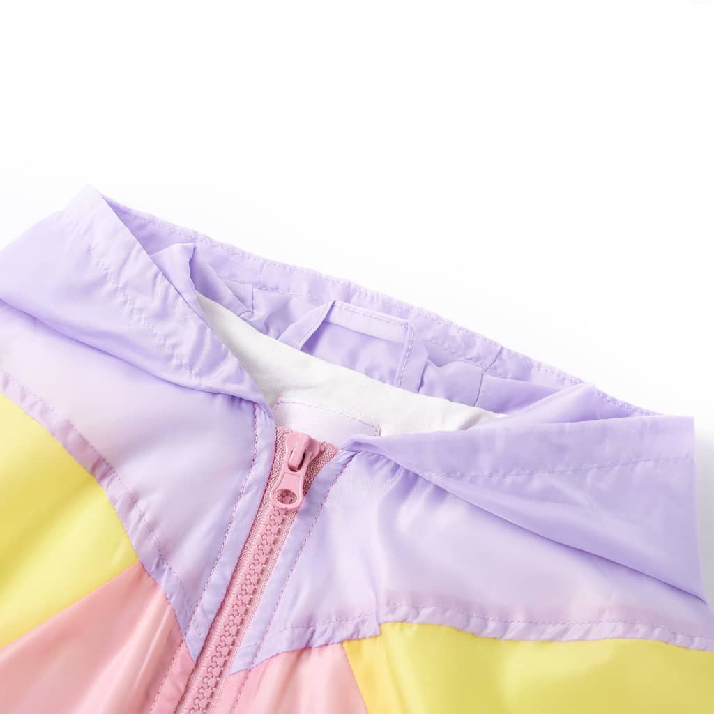 Jachetă pentru copii cu glugă și fermoar, multicolor, 128 GartenMobel Dekor