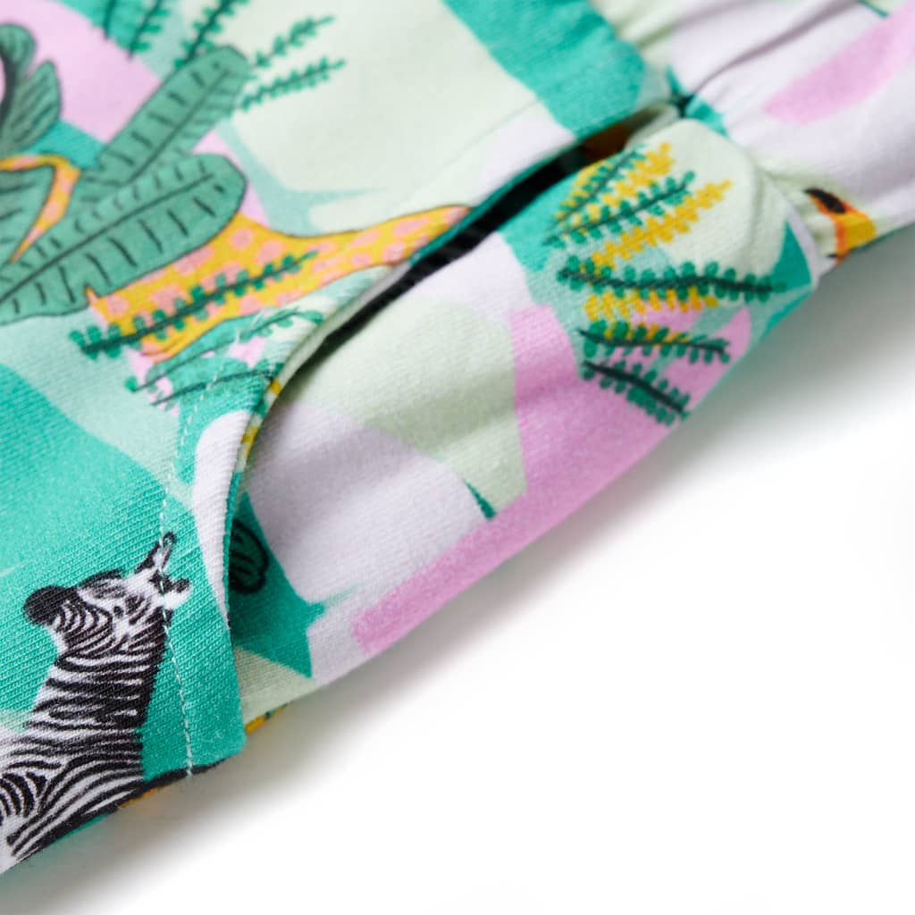 Pantaloni scurți copii cu șnur verde mentă 104 GartenMobel Dekor