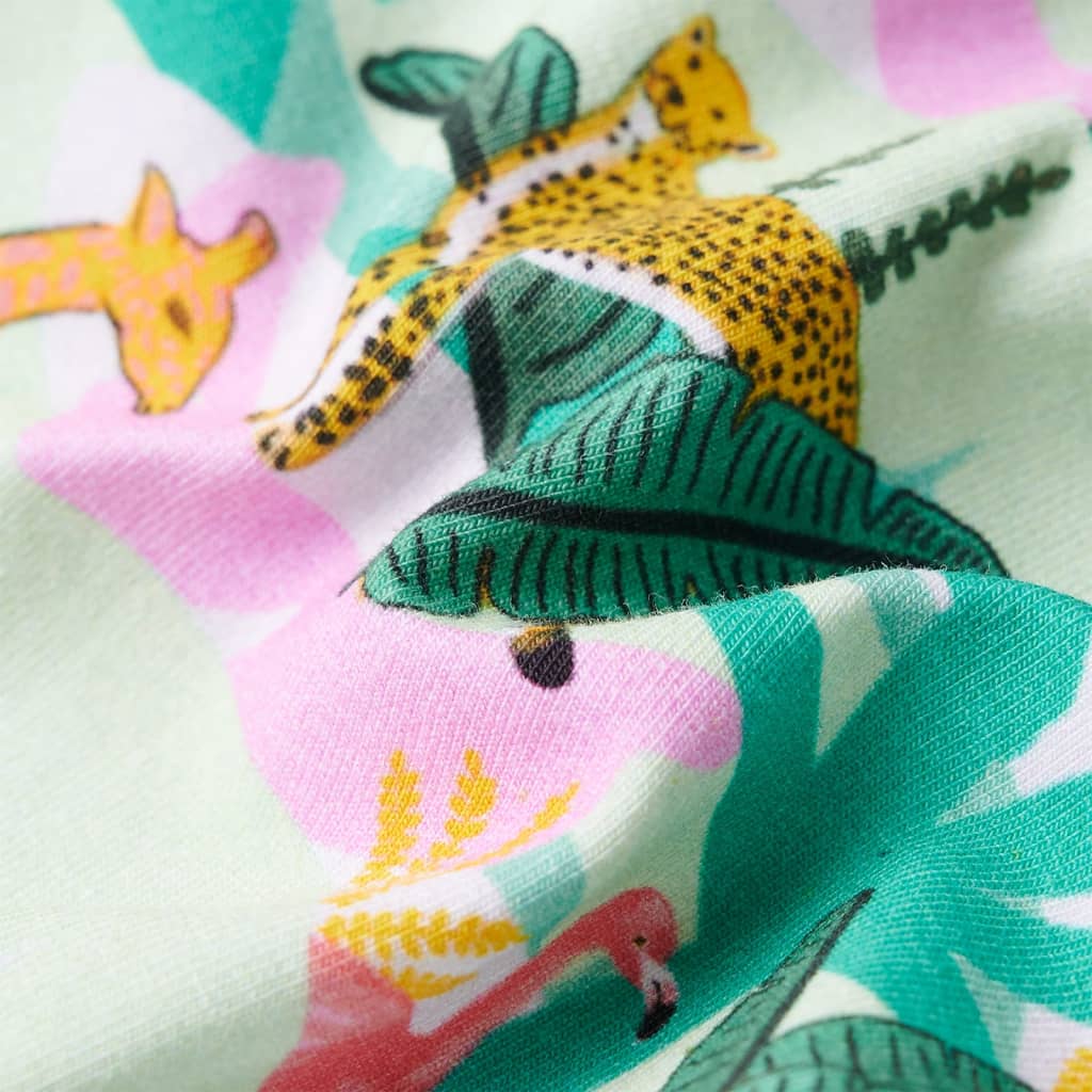 Pantaloni scurți copii cu șnur verde mentă 92 GartenMobel Dekor