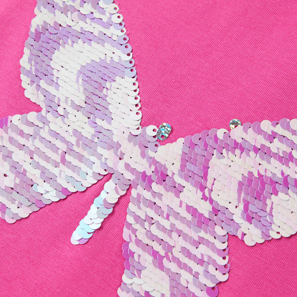 Tricou de copii, mâneci tip șapcă, roz închis, 92 GartenMobel Dekor