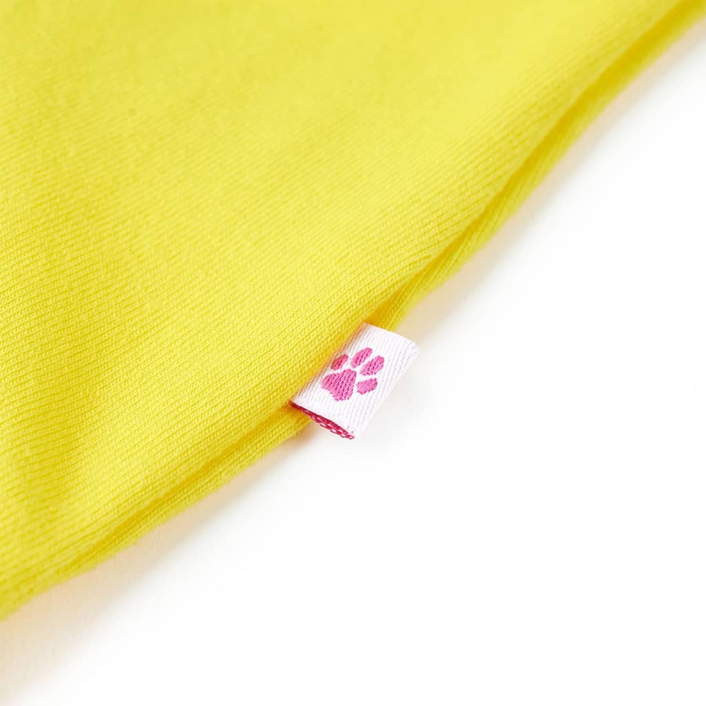 Tricou pentru copii, galben aprins, 128 GartenMobel Dekor