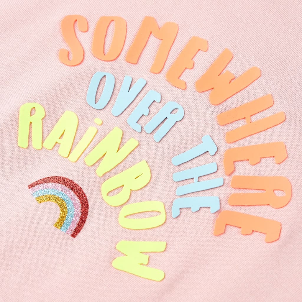 Tricou pentru copii, roz deschis, 104 GartenMobel Dekor