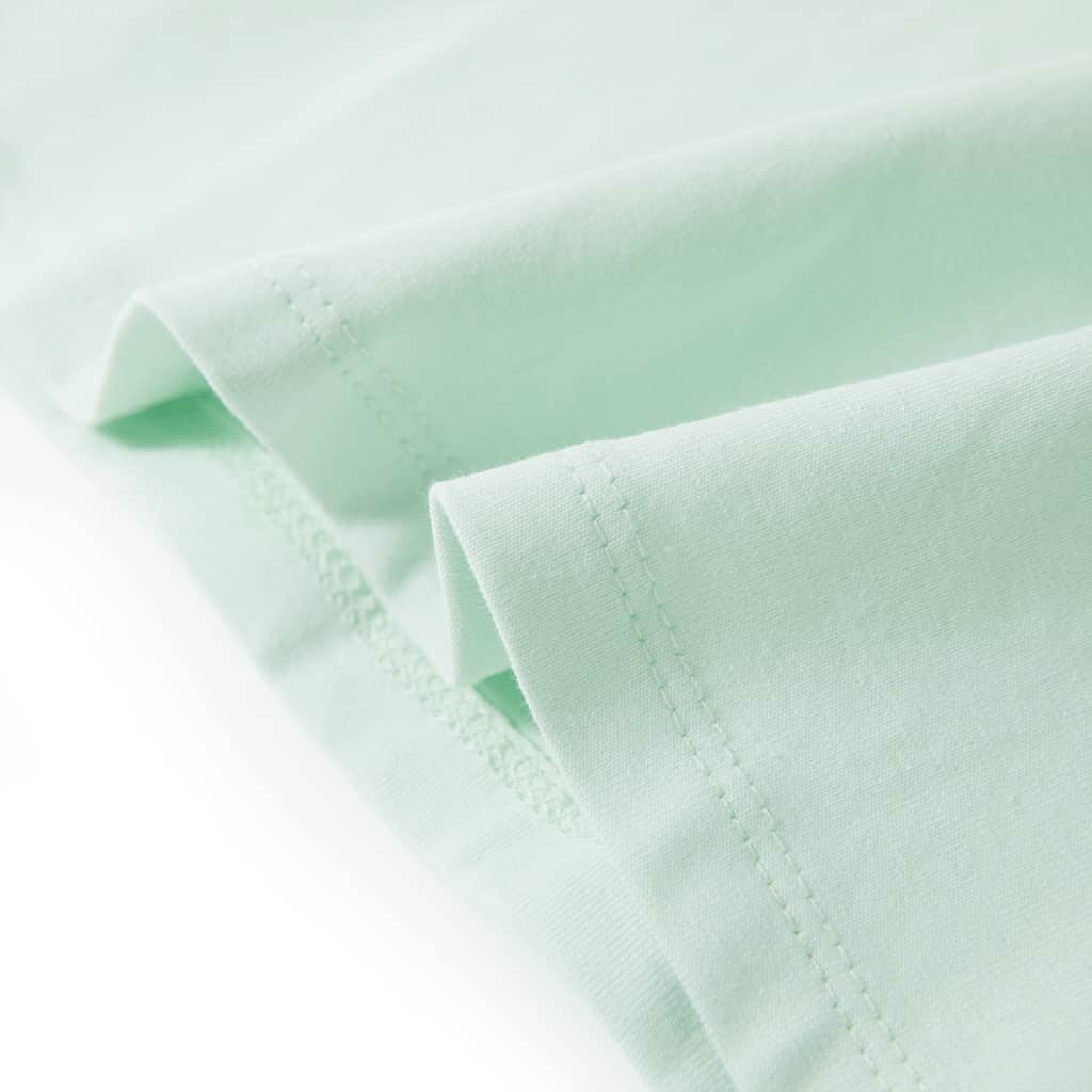 Tricou pentru copii, verde mentă deschis, 128 GartenMobel Dekor