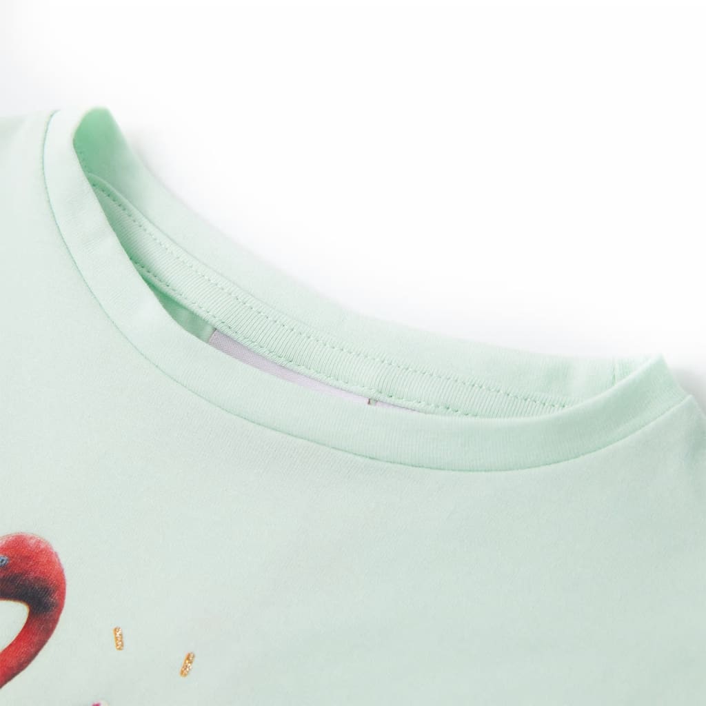 Tricou pentru copii, verde mentă deschis, 140 GartenMobel Dekor