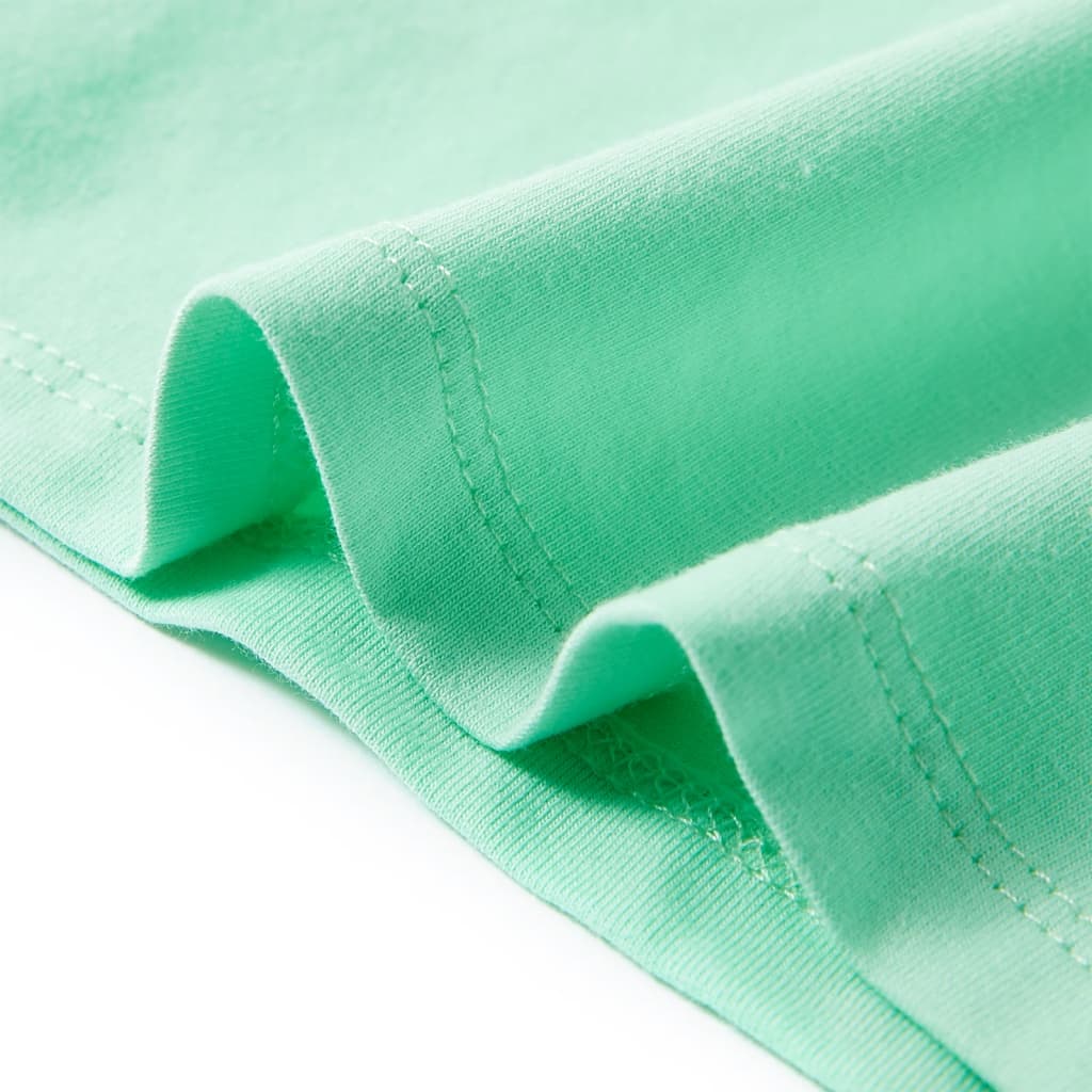 Tricou pentru copii, verde strălucitor, 128 GartenMobel Dekor