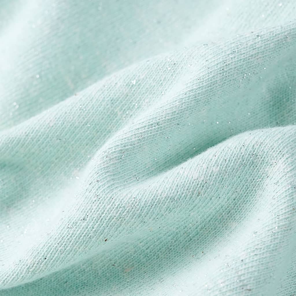 Hanorac copii cu glugă și fermoar, combinație verde mentă deschis, 104 GartenMobel Dekor