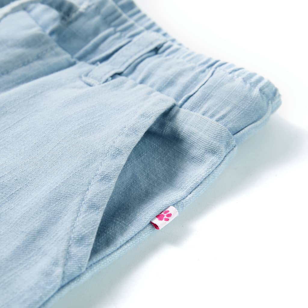 Pantaloni pentru copii, albastru denim pal, 128 GartenMobel Dekor