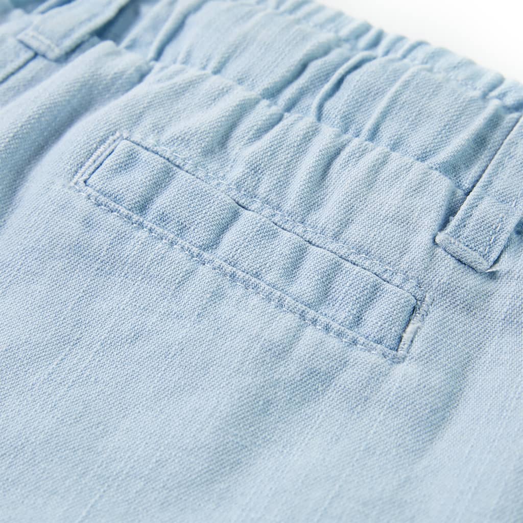 Pantaloni pentru copii, albastru denim pal, 128 GartenMobel Dekor