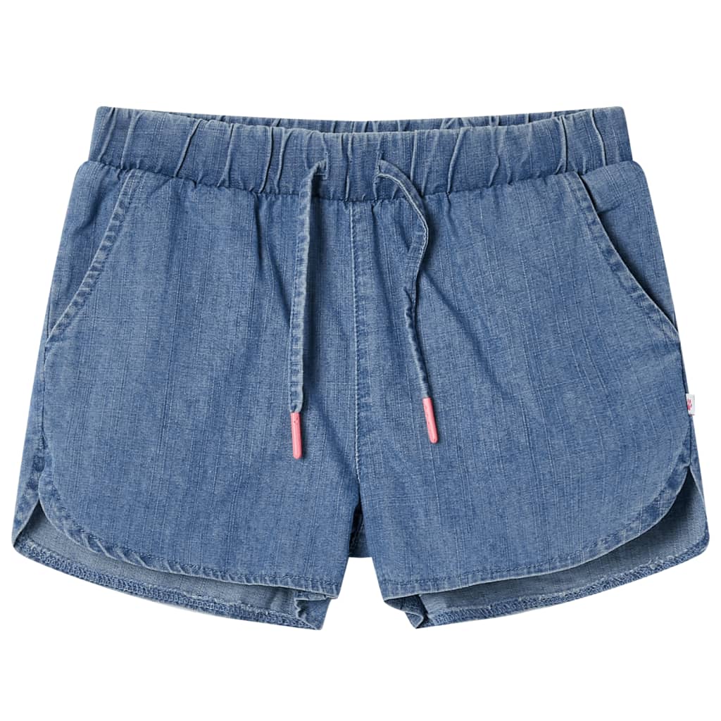 Pantaloni scurți pentru copii, albastru denim, 92 GartenMobel Dekor
