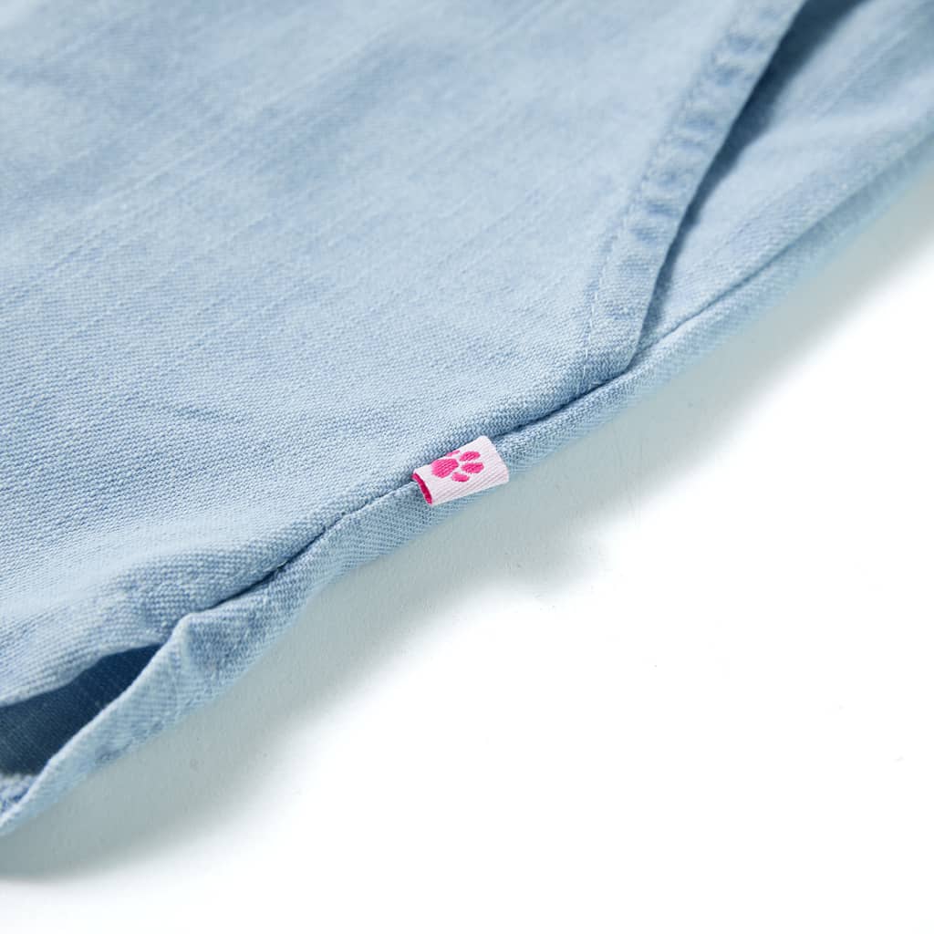 Pantaloni scurți pentru copii, albastru denim pal, 104 GartenMobel Dekor