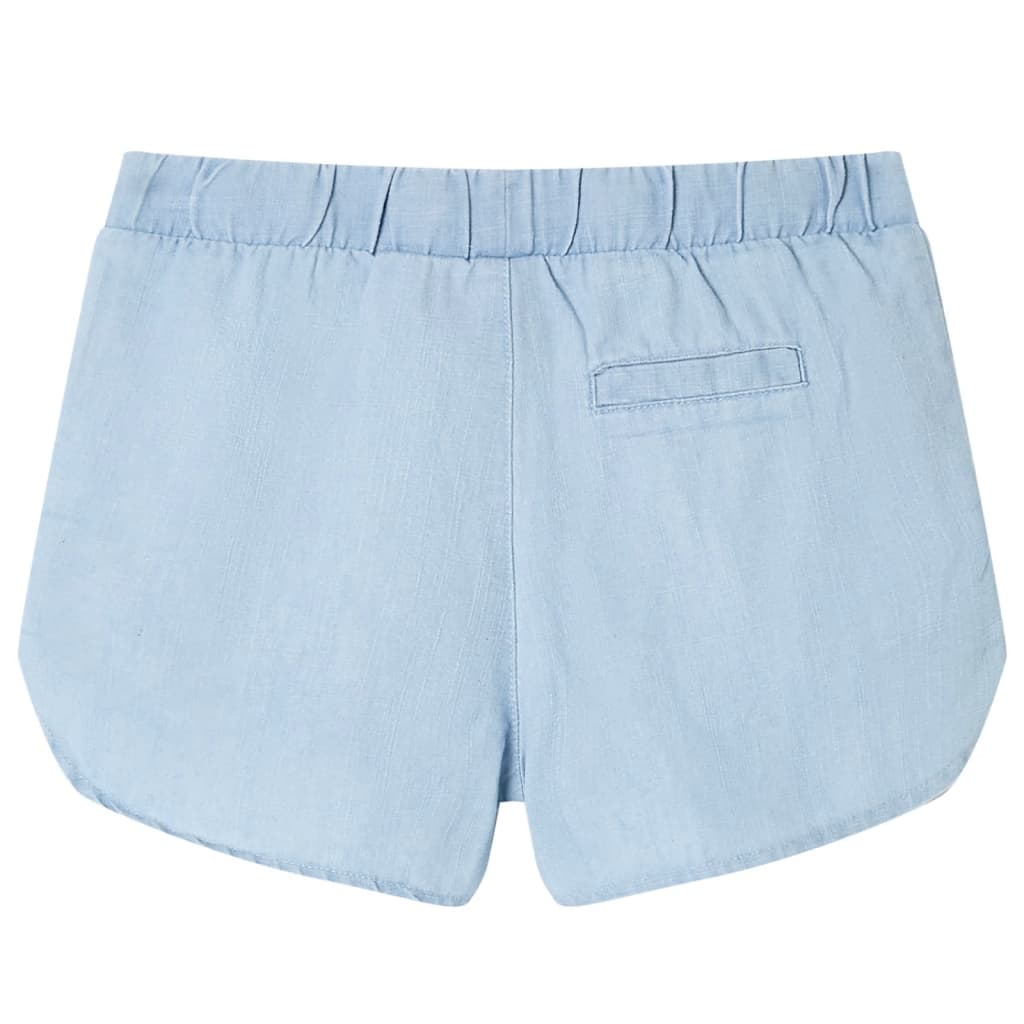 Pantaloni scurți pentru copii, albastru denim pal, 104 GartenMobel Dekor