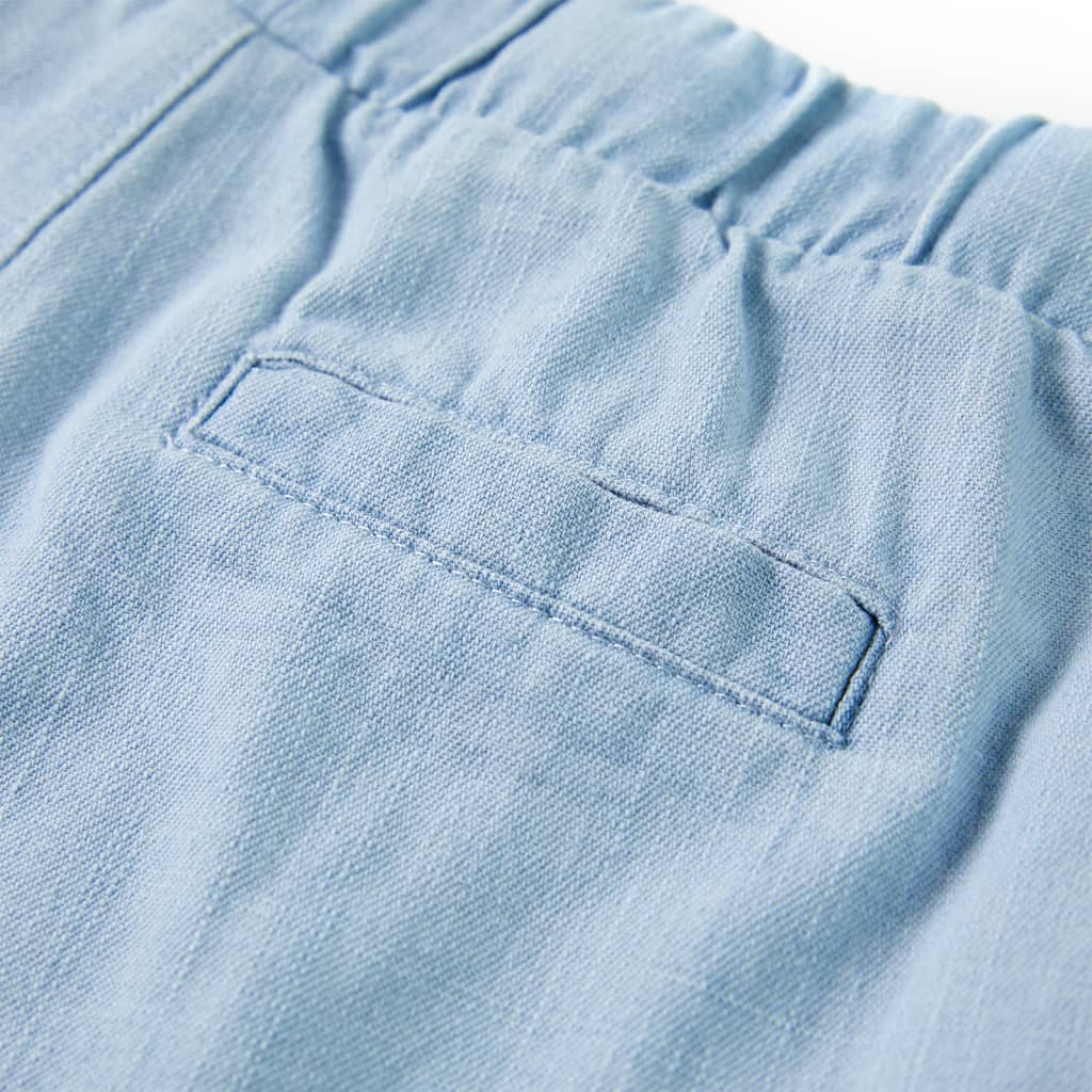 Pantaloni scurți pentru copii, albastru denim pal, 116 GartenMobel Dekor