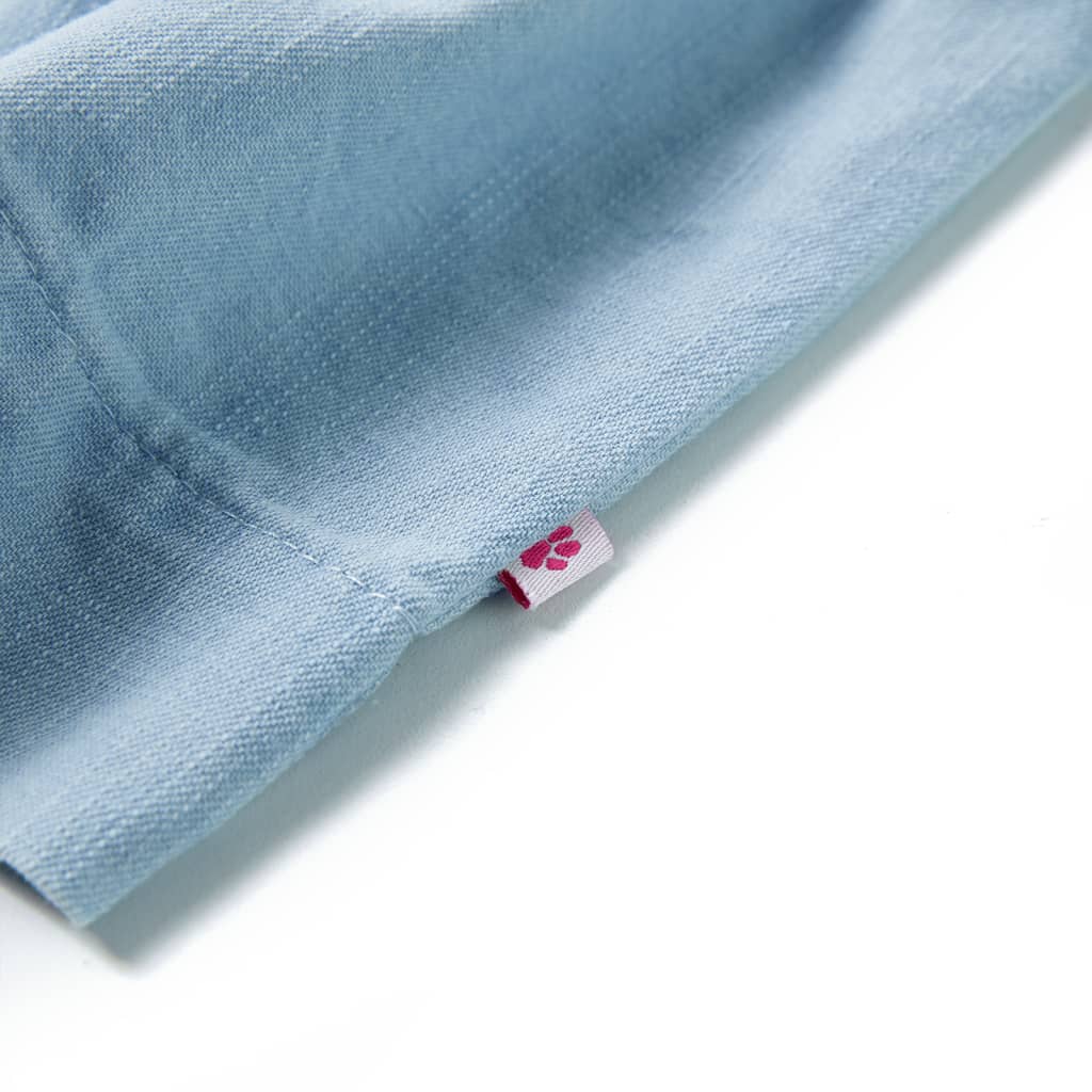 Rochie pentru copii cu volane, albastru pal, 140 GartenMobel Dekor