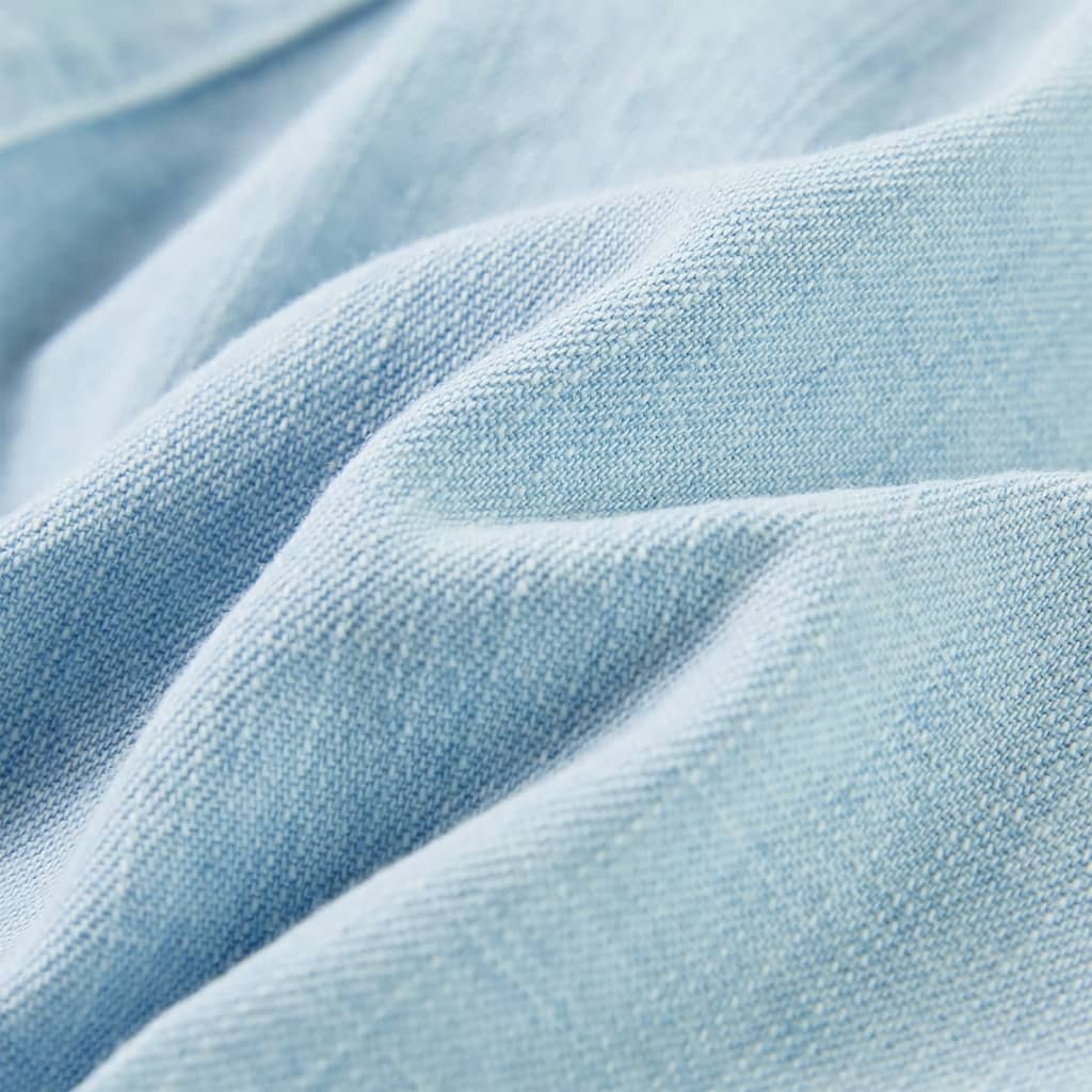 Salopetă pentru copii cu mâneci scurte, albastru pal, 92 GartenMobel Dekor