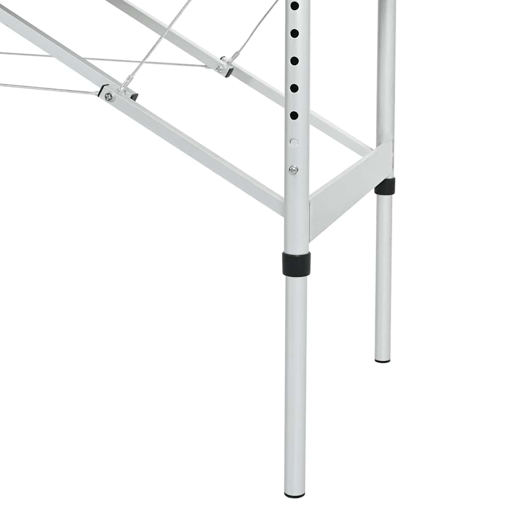 Masă de masaj pliabilă, 4 zone, negru, cadru din aluminiu GartenMobel Dekor