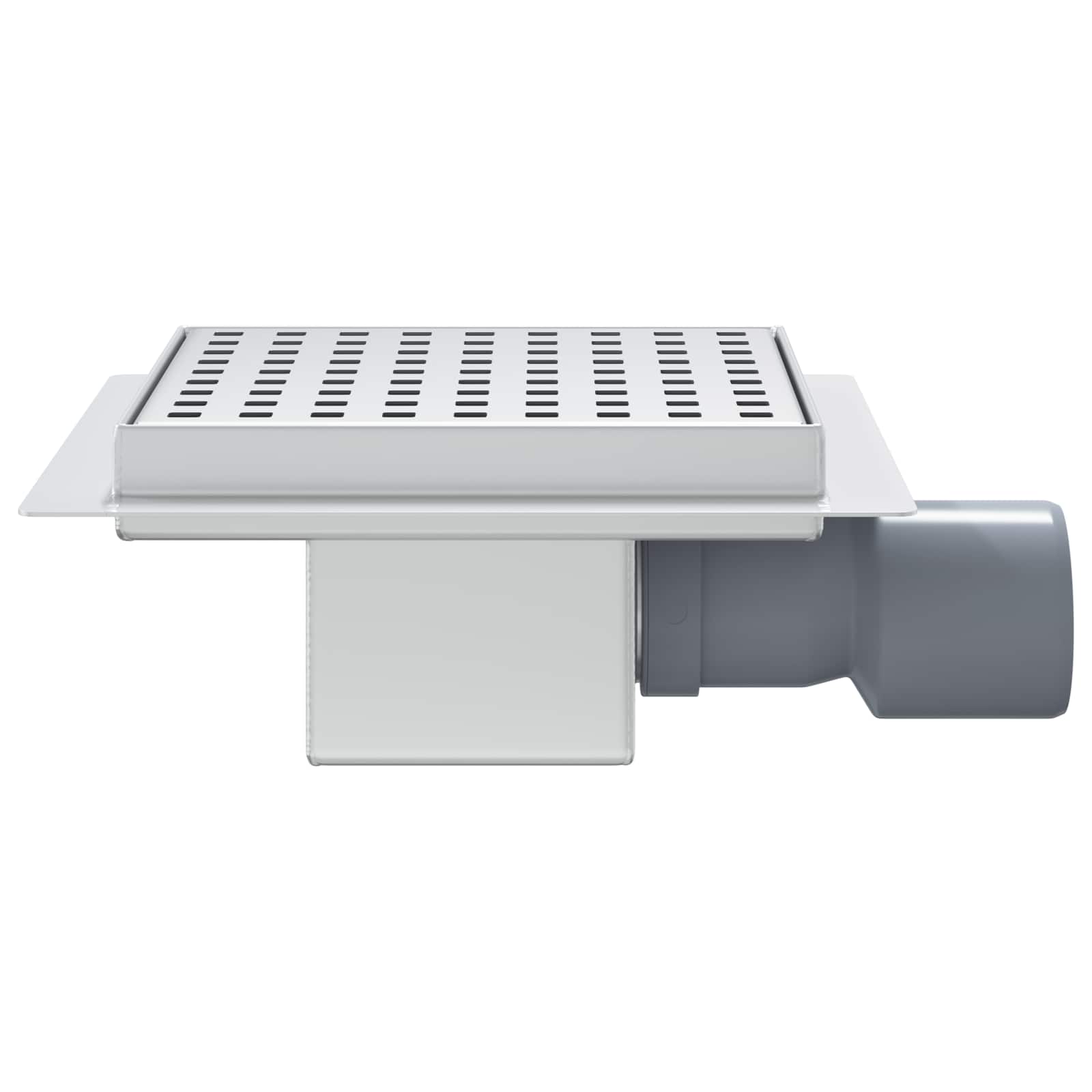 Dren de duș 2 în 1 Argintiu 15 x 15 cm Oțel inoxidabil 304 GartenMobel Dekor