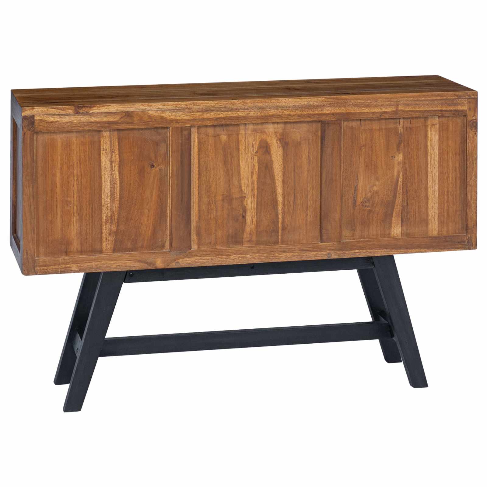 Support TV cu sertar Maro 110 x 30 x 75 cm Lemn solid de tec GartenMobel Dekor