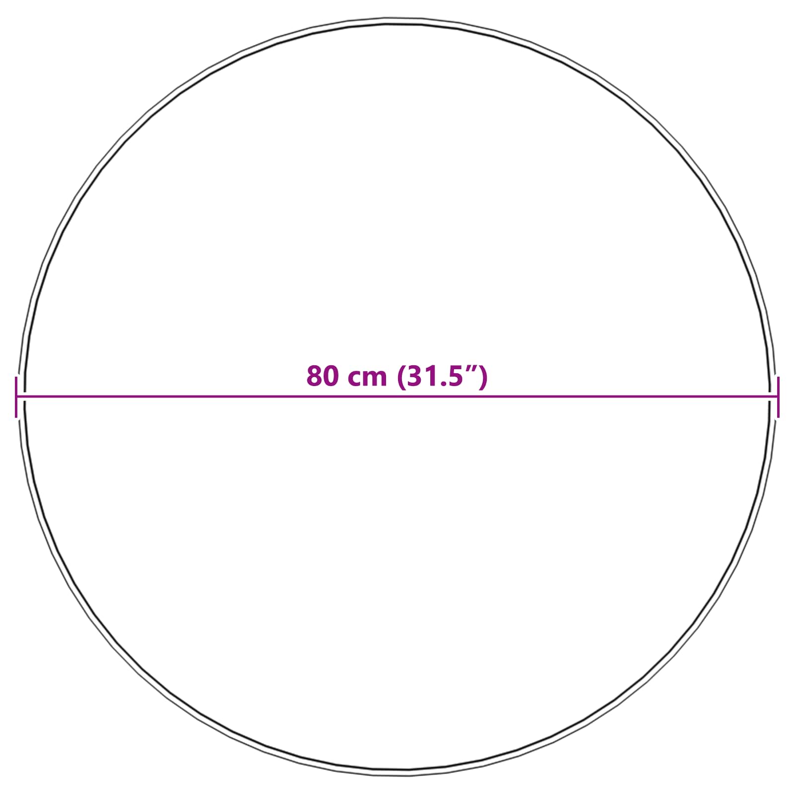 Covor din Blană Faux de Iepure Olite Bej Ø 80 cm Poliester GartenMobel Dekor