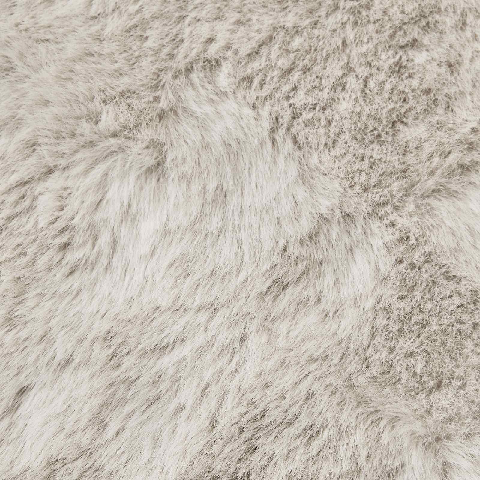 Covor din Blană Faux de Iepure Olite Bej Ø 80 cm Poliester GartenMobel Dekor