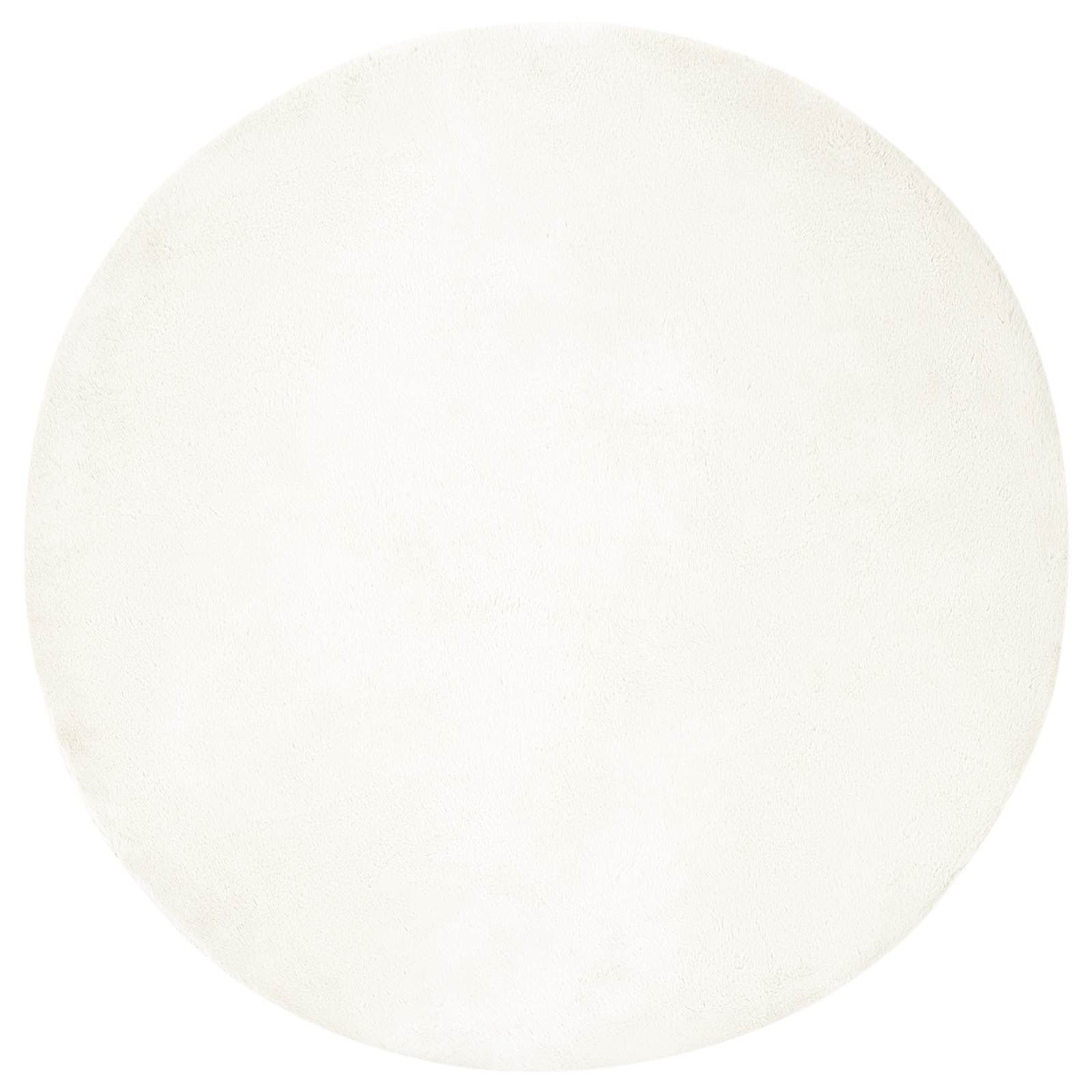 Covor din Blană Faux de Iepure Olite Crem Ø 100 cm Poliester GartenMobel Dekor