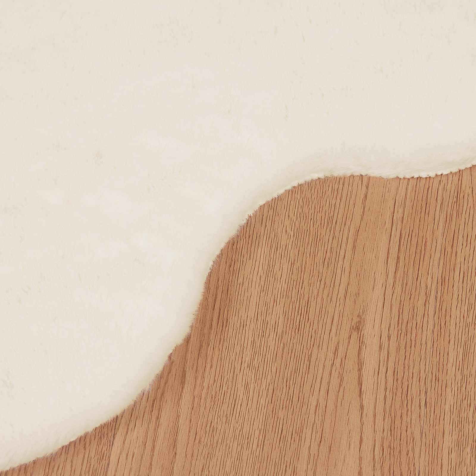 Covor din Blană Faux de Iepure Olite Crem 80 x 120 cm Poliester GartenMobel Dekor