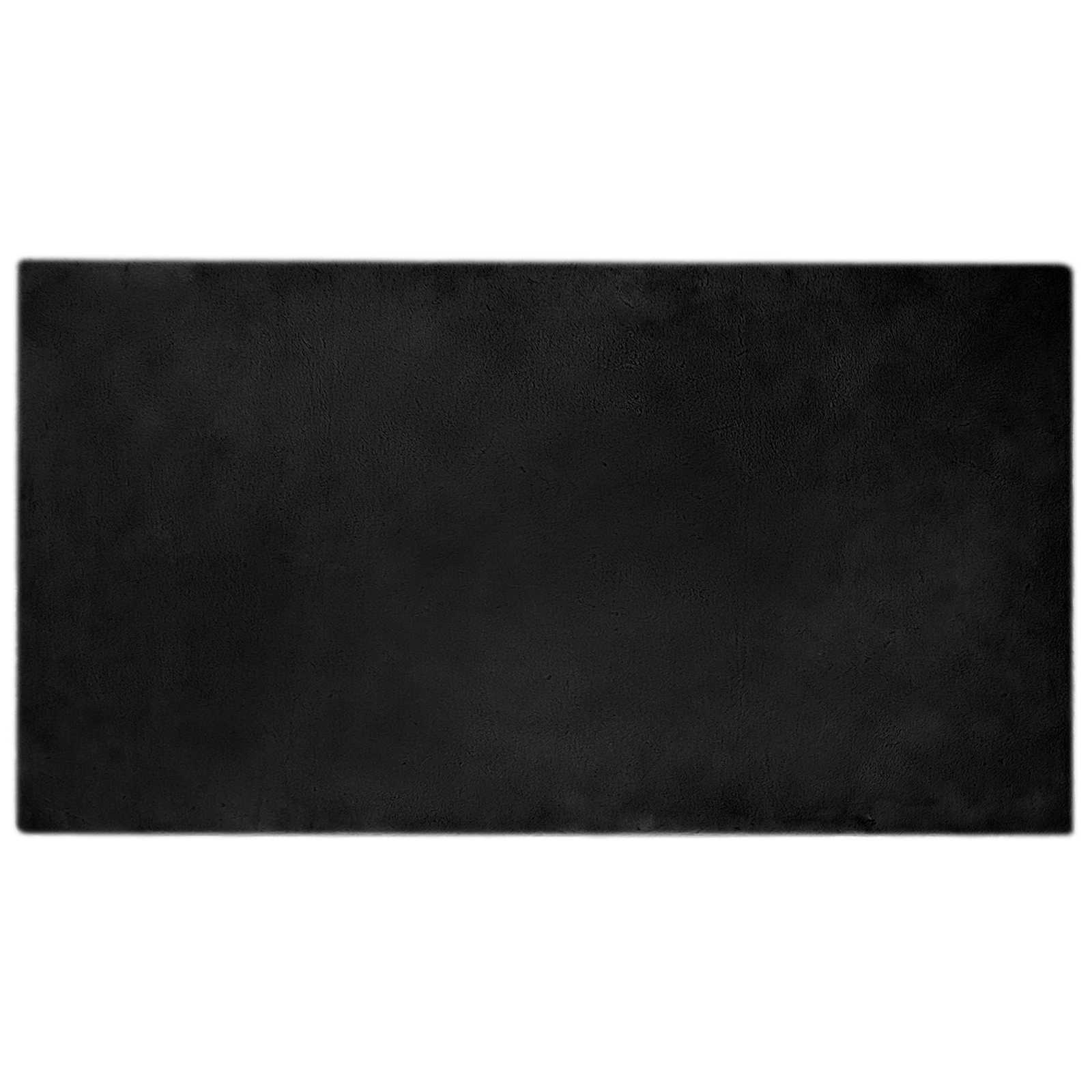 Covor din Blană Faux de Iepure Olite Negru 60 x 110 cm GartenMobel Dekor