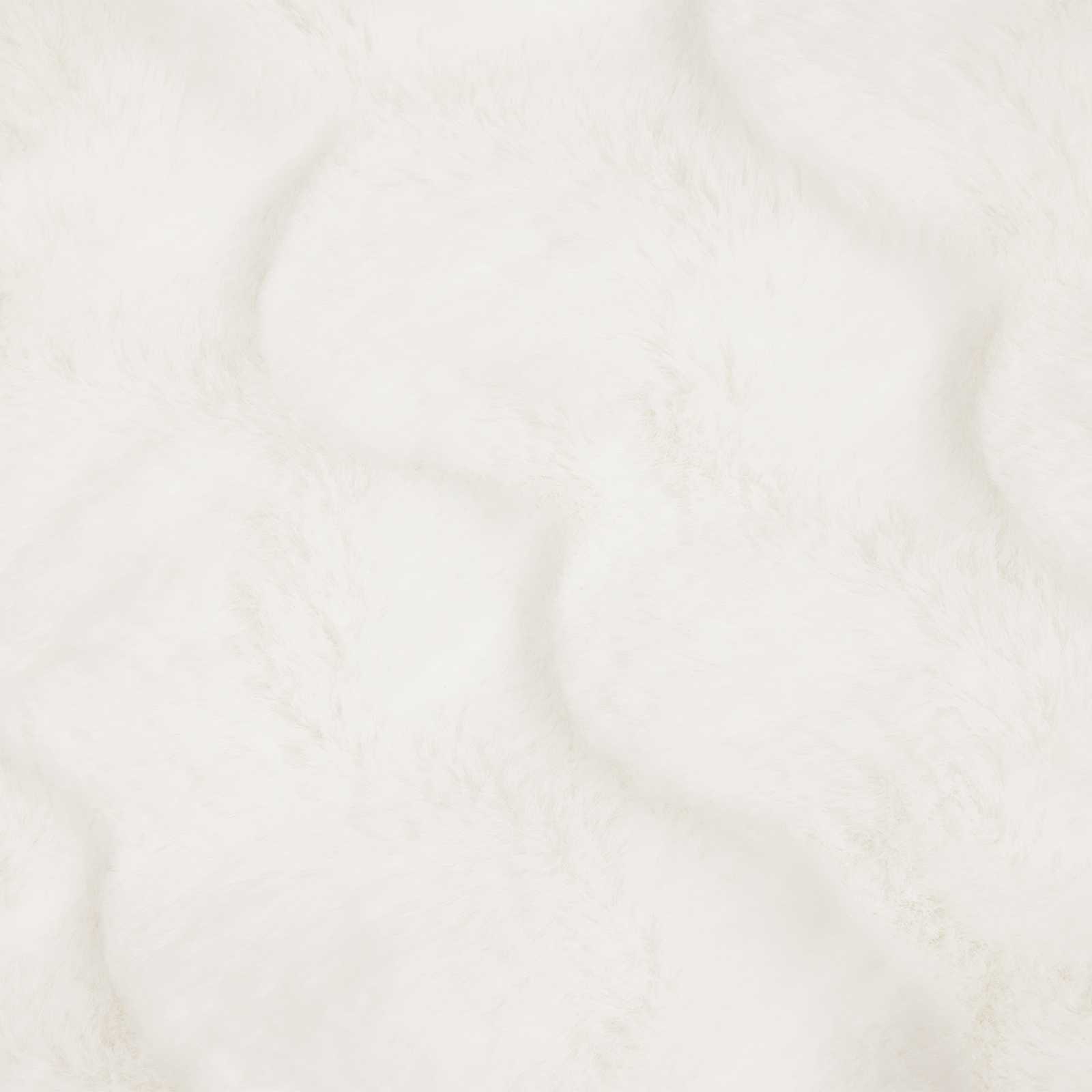 Pătură din Blană sintetică de Iepure Alb 150 x 220 cm Poliester GartenMobel Dekor