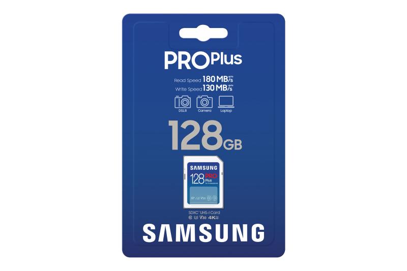 Card de Memorie Secure Digital Card Samsung, PRO Plus, 128GB, MB-SD256S/EU, Clasa U1, V10, pana la 120MB/S SafetyGuard Surveillance