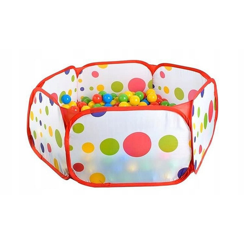 Cort pliabil pentru copii, model cu buline, 90 x 30 cm, multicolor, 3 ani+ MultiMark GlobalProd