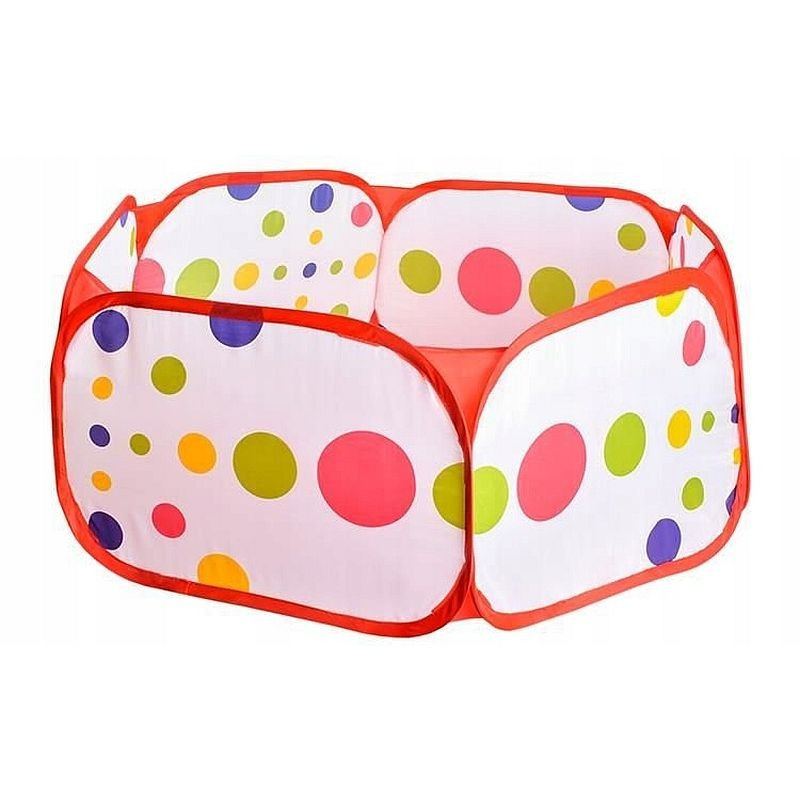 Cort pliabil pentru copii, model cu buline, 90 x 30 cm, multicolor, 3 ani+ MultiMark GlobalProd