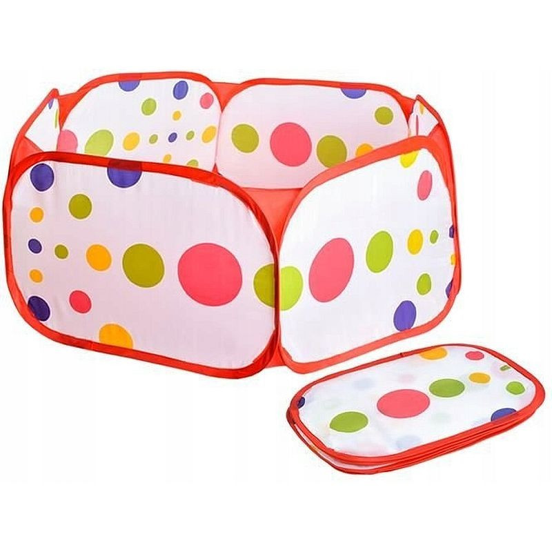 Cort pliabil pentru copii, model cu buline, 90 x 30 cm, multicolor, 3 ani+ MultiMark GlobalProd