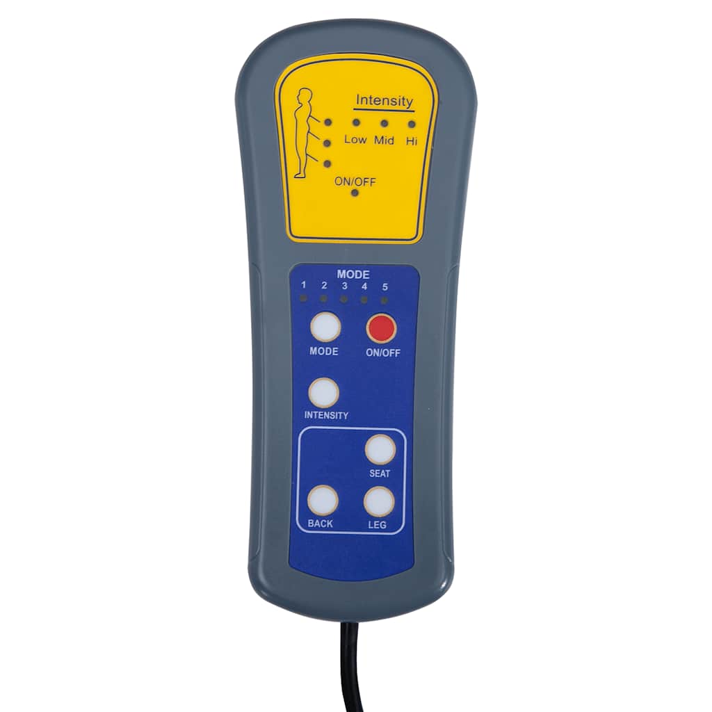 Fotoliu de masaj electric, negru, piele ecologică GartenMobel Dekor