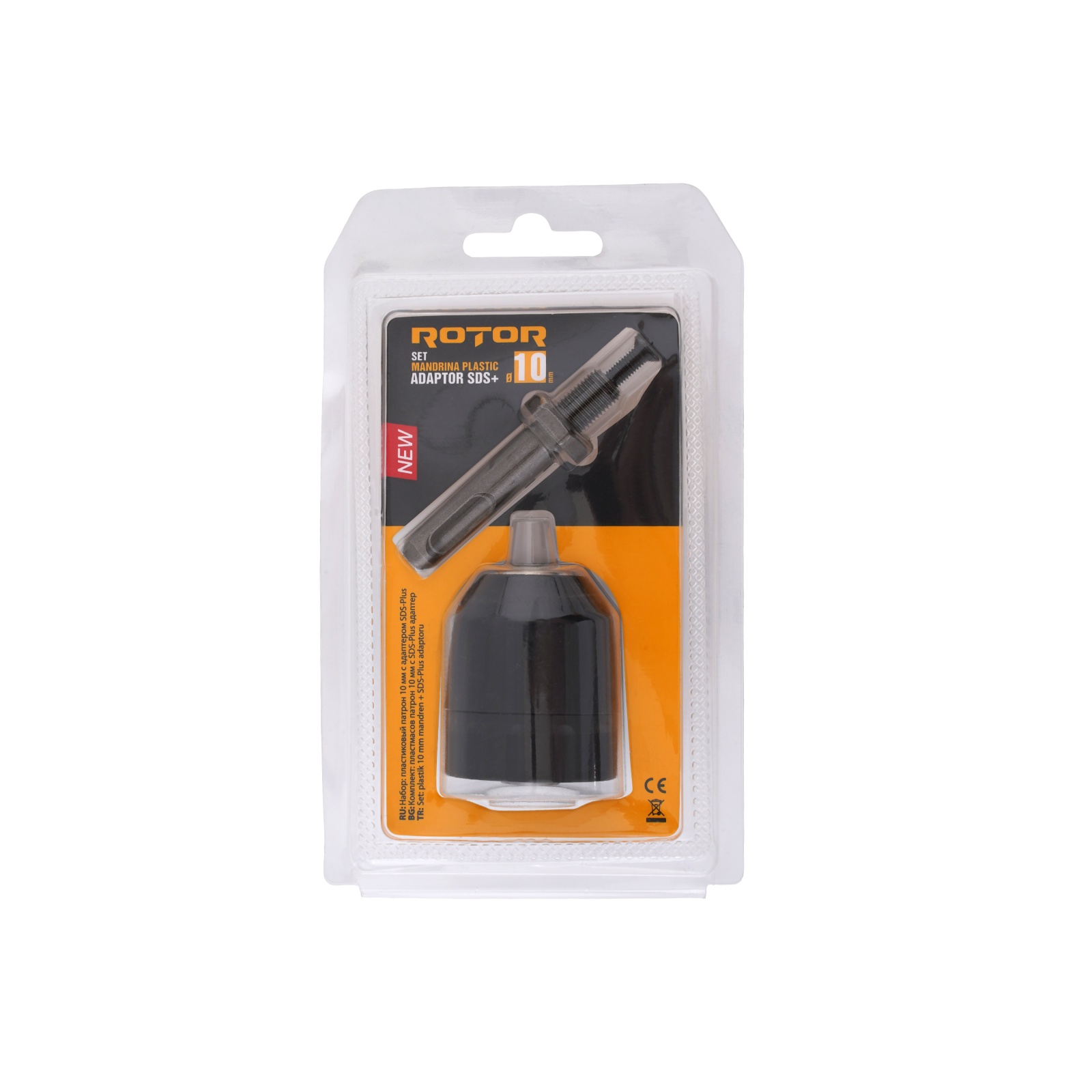Set mandrina plastic 10 mm cu adaptor SDS-Plus ROTOR Innovative ReliableTools