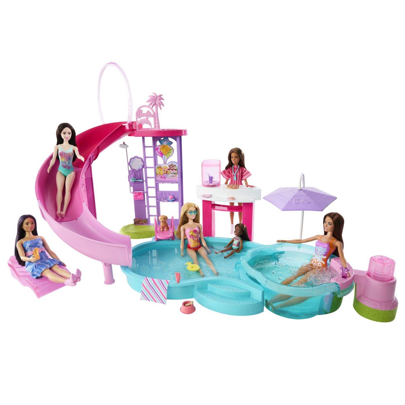 BARBIE SET DE JOACA PISCINA DE VIS CU ACCESORII SuperHeroes ToysZone
