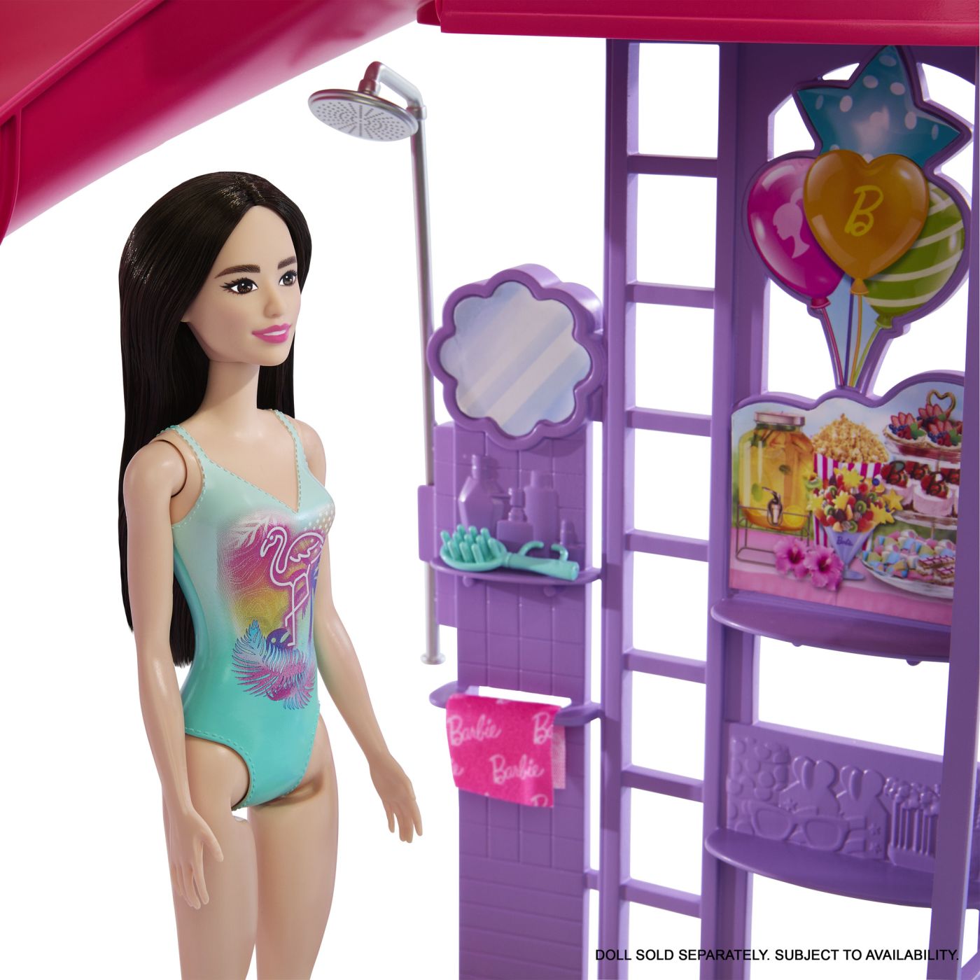 BARBIE SET DE JOACA PISCINA DE VIS CU ACCESORII SuperHeroes ToysZone