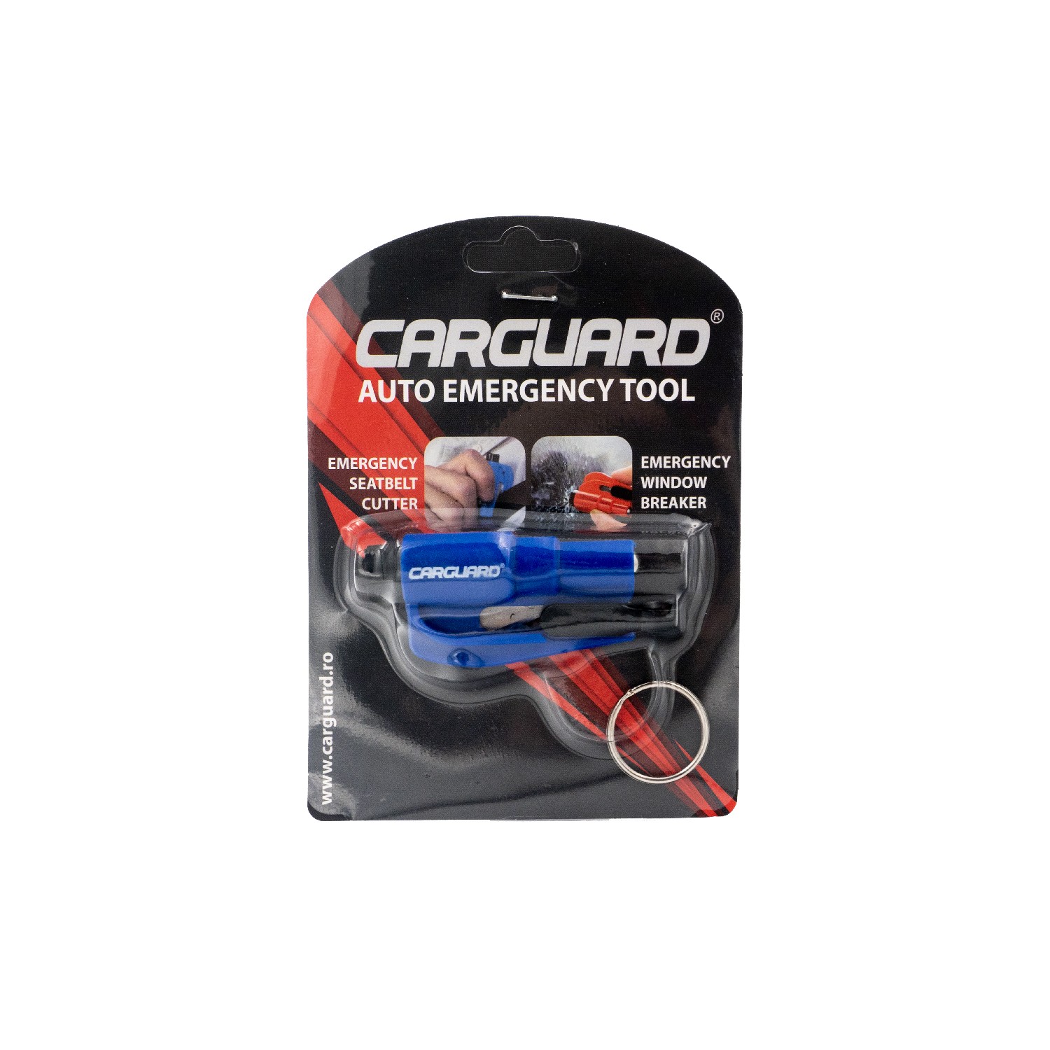 Breloc auto pentru urgențe Carguard – tăietor centură de siguranță + ciocan sparge geam Best CarHome
