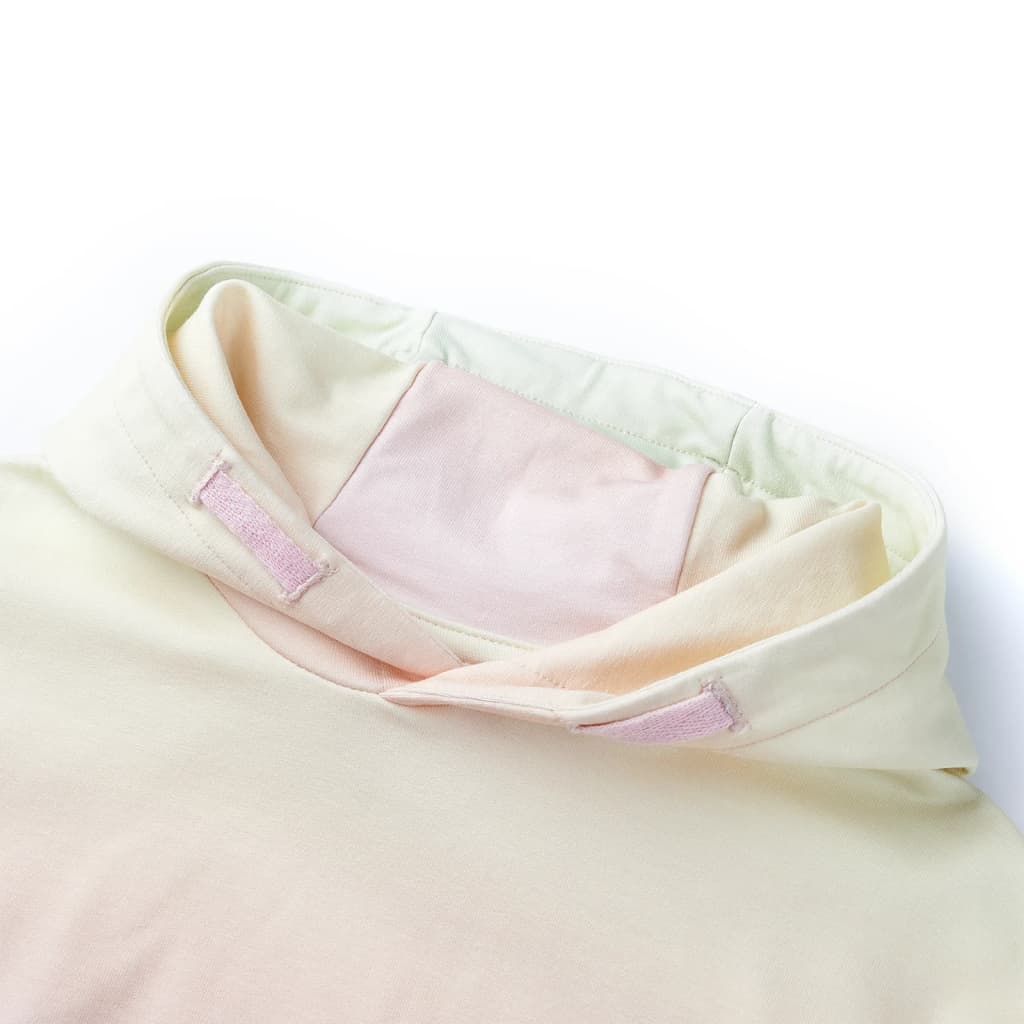 Hanorac cu glugă pentru copii, alb stelar, 116 GartenMobel Dekor