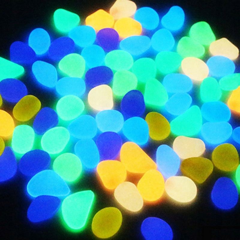 Pietricele fosforescente 200 g, decor luminos interior sau exterior, multicolore MultiMark GlobalProd