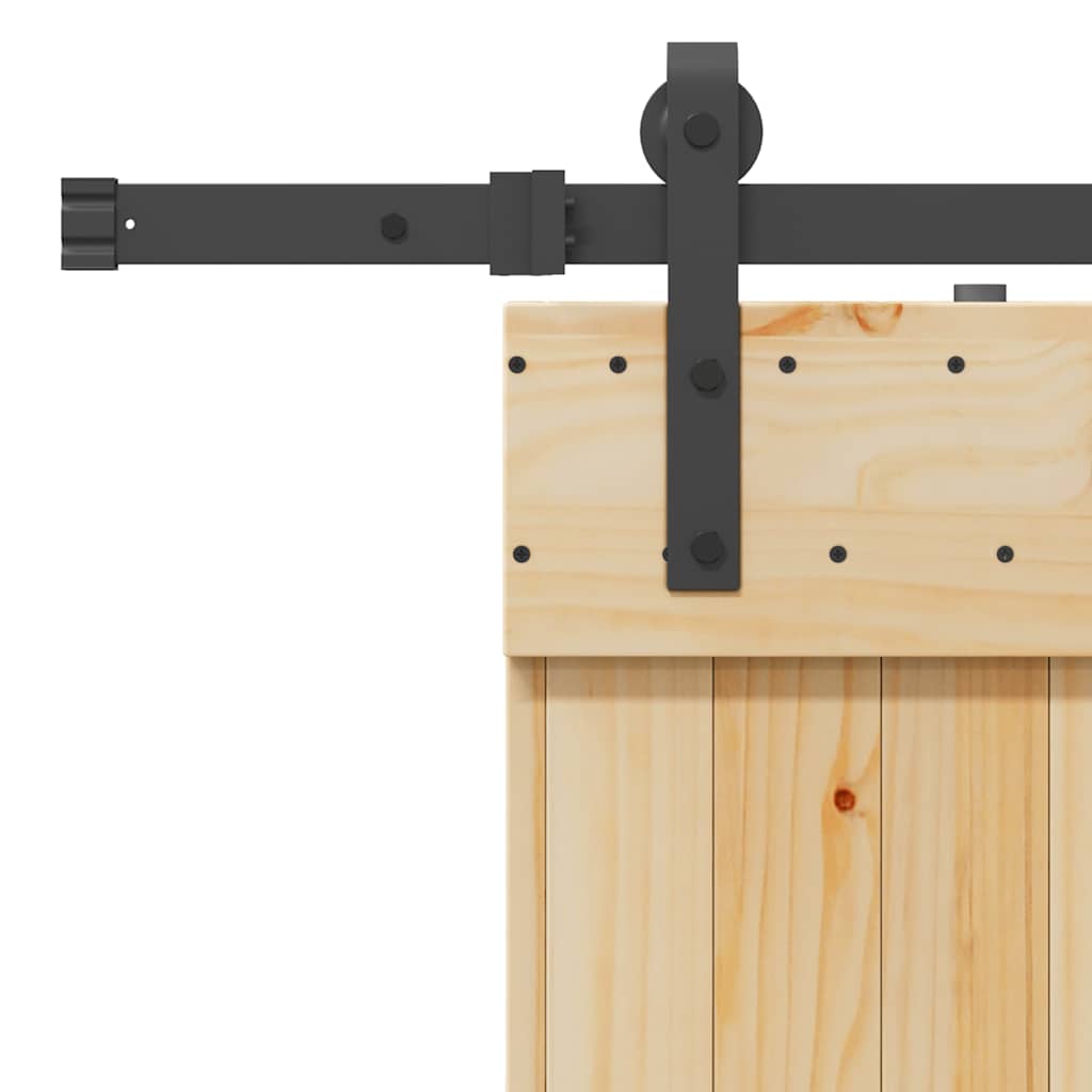 Ușă glisantă cu set de feronerie 70x210 cm, lemn masiv de pin GartenMobel Dekor