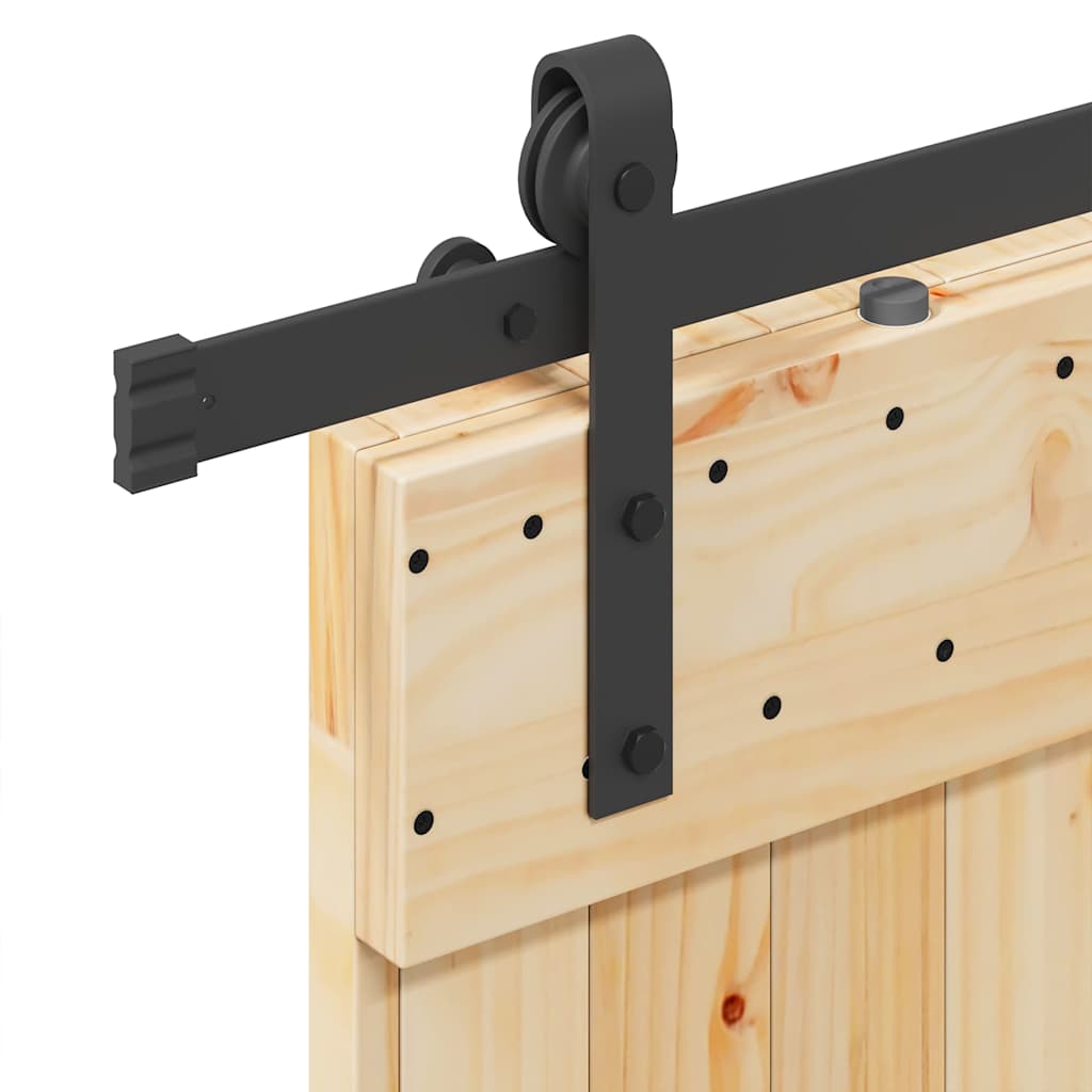 Ușă glisantă cu set de feronerie 80x210 cm, lemn masiv de pin GartenMobel Dekor