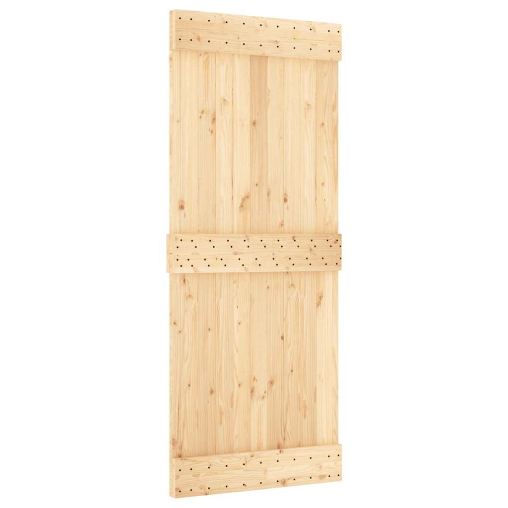 Ușă glisantă cu set de feronerie 85x210 cm, lemn masiv de pin GartenMobel Dekor