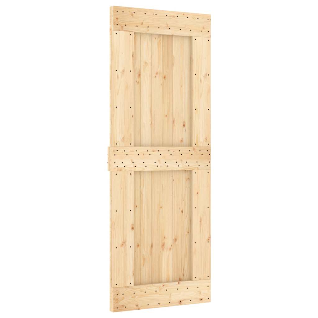 Ușă glisantă cu set de feronerie 80x210 cm, lemn masiv de pin GartenMobel Dekor