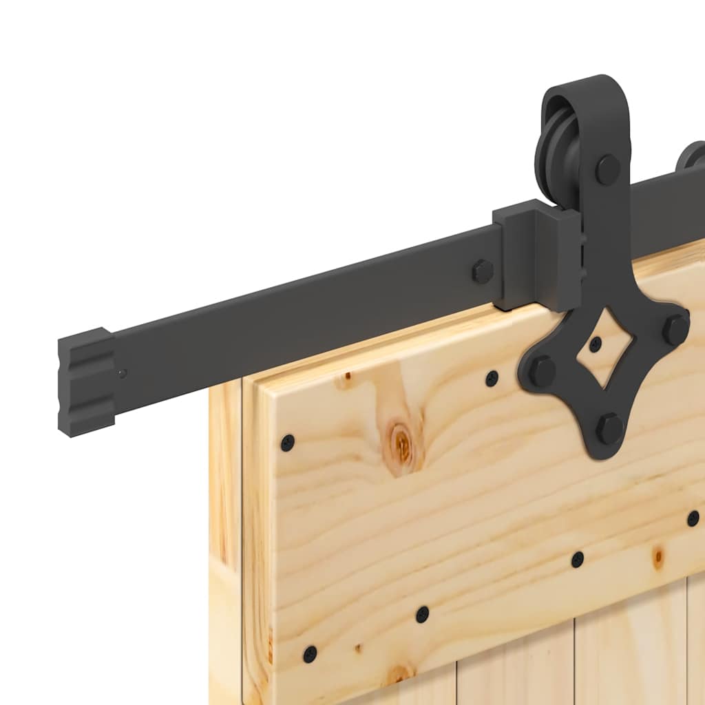 Ușă glisantă cu set de feronerie 80x210 cm, lemn masiv de pin GartenMobel Dekor