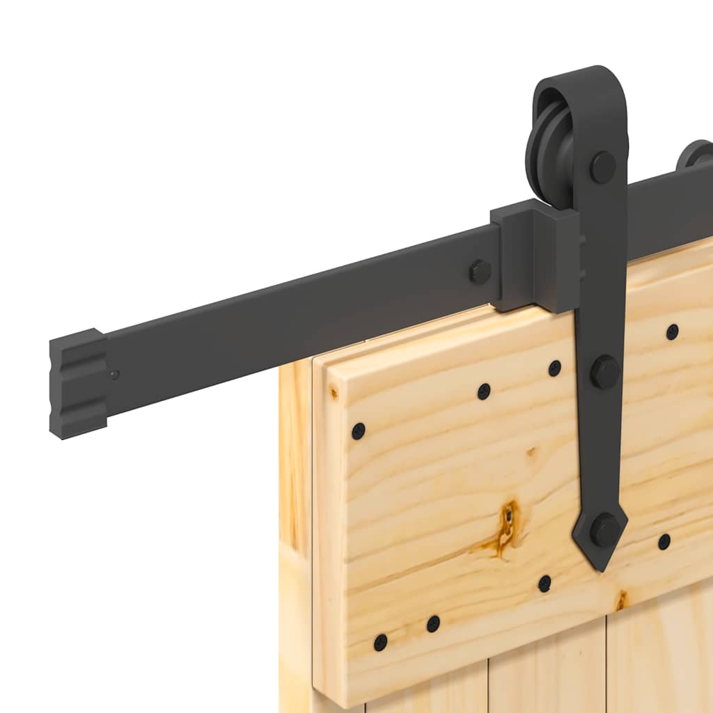 Ușă glisantă cu set de feronerie 80x210 cm, lemn masiv de pin GartenMobel Dekor