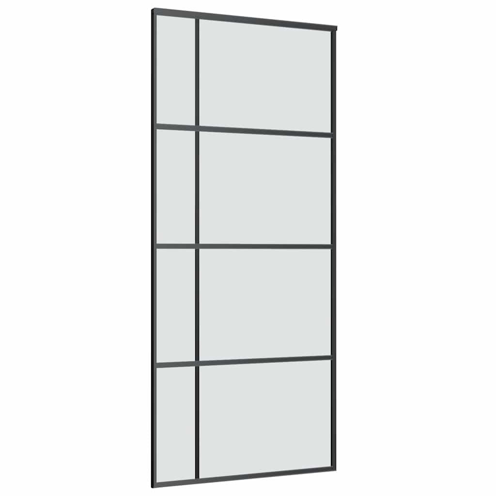 Ușă glisantă cu set feronerie, 90x205 cm, sticlă ESG/aluminiu GartenMobel Dekor