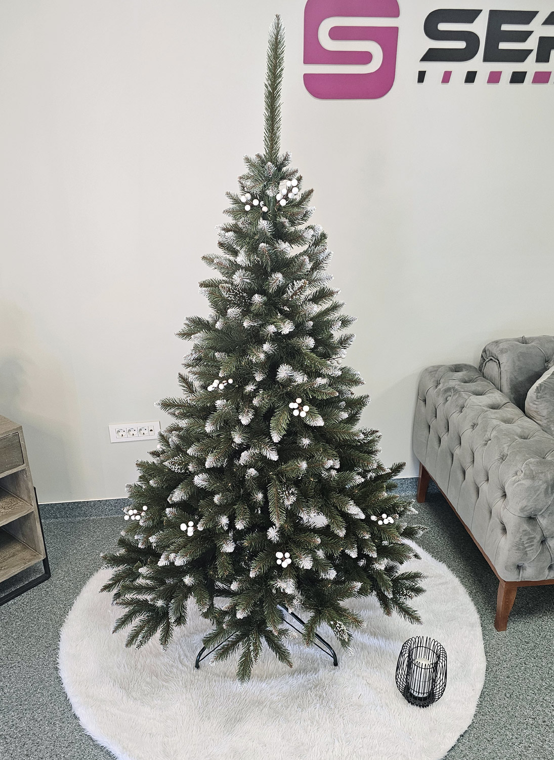 Brad artificial Christmas Deluxe by Sersimo, WhiteBerry, 2D, 180cm Household NewTrend