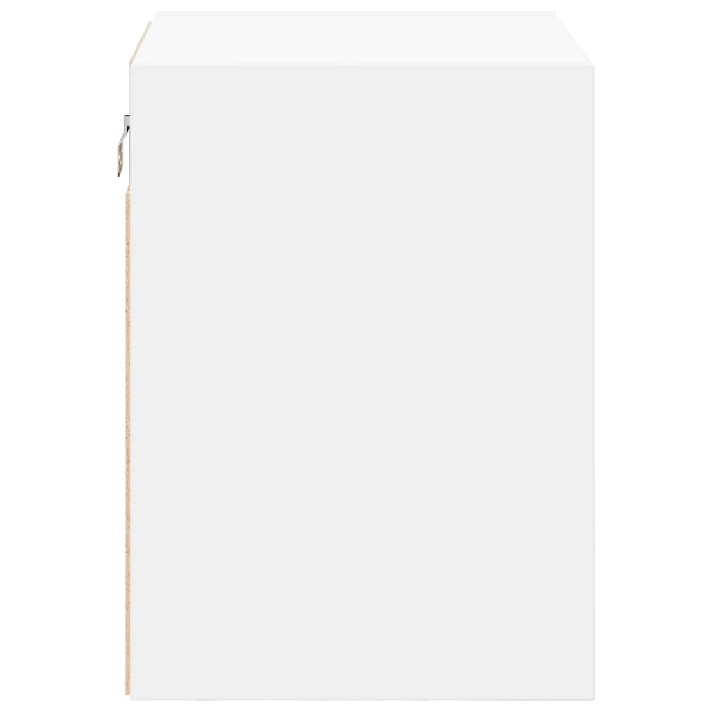 Dulap de perete de garaj alb din lemn prelucrat GartenMobel Dekor